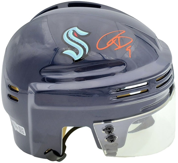 Ryan Donato Autographed Signed Seattle Kraken Blue Mini Helmet Fanatics Holo