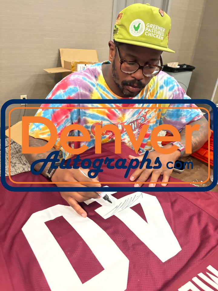 Von Miller Autographed/Signed College Style Red Jersey Beckett Witness 54741