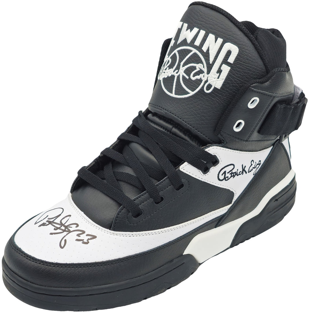 Patrick Ewing Auto Black White Athletics 33 HI OG Shoe Knicks Size 13 Box