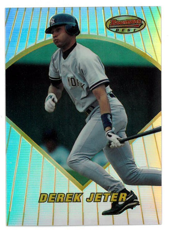 Derek Jeter 1996 Topps Bowman's Best Refractor Baseball Card #BBP15 (New York Ya