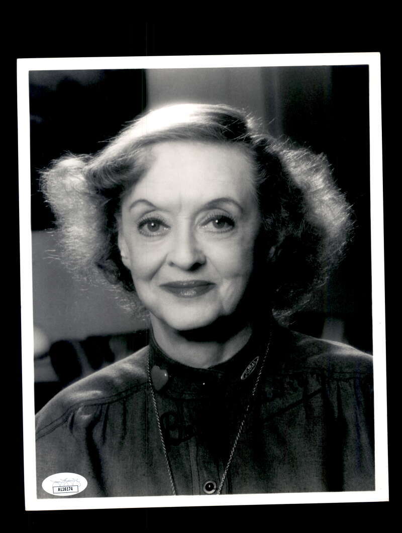 Bette Davis JSA Coa Signed 8x10 Photo Autographed