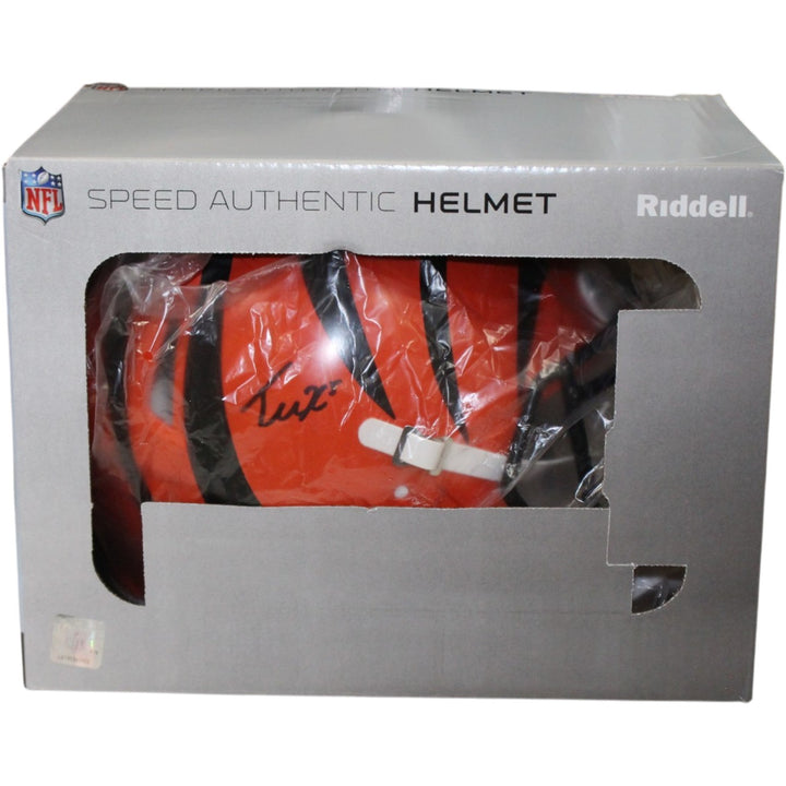 Tee Higgins Autographed Cincinnati Bengals Authentic Helmet Beckett WIT 57939