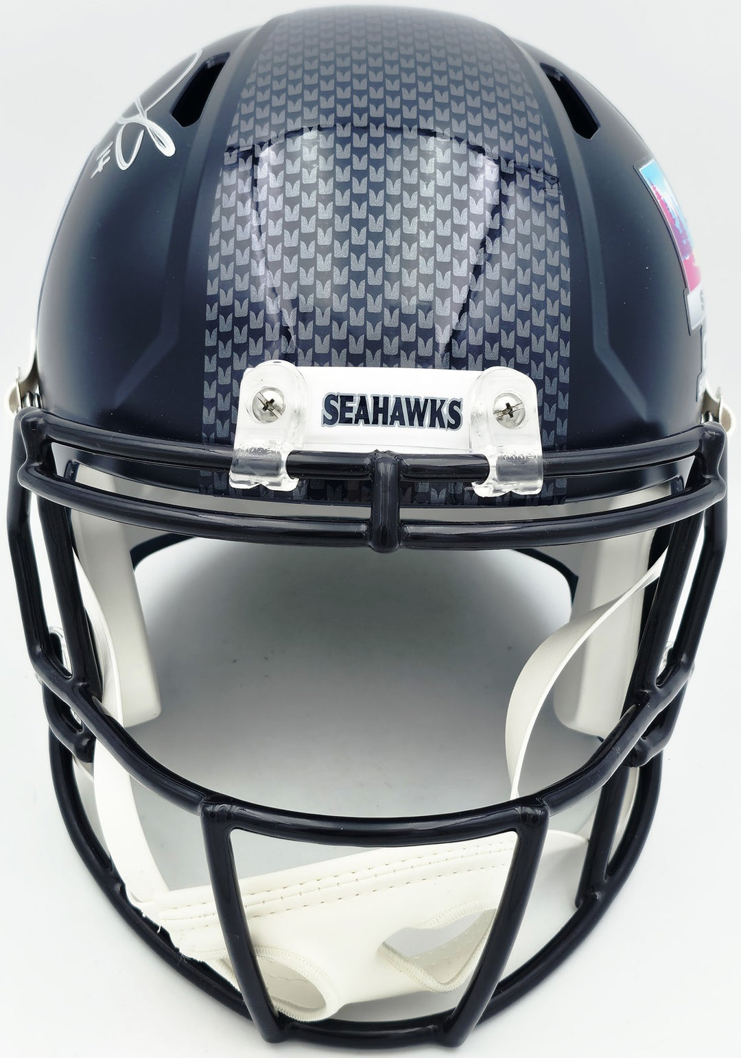 Sam Darnold Auto Seahawks Blue SB LX Champs Full Size Spd Replica Helmet Beckett
