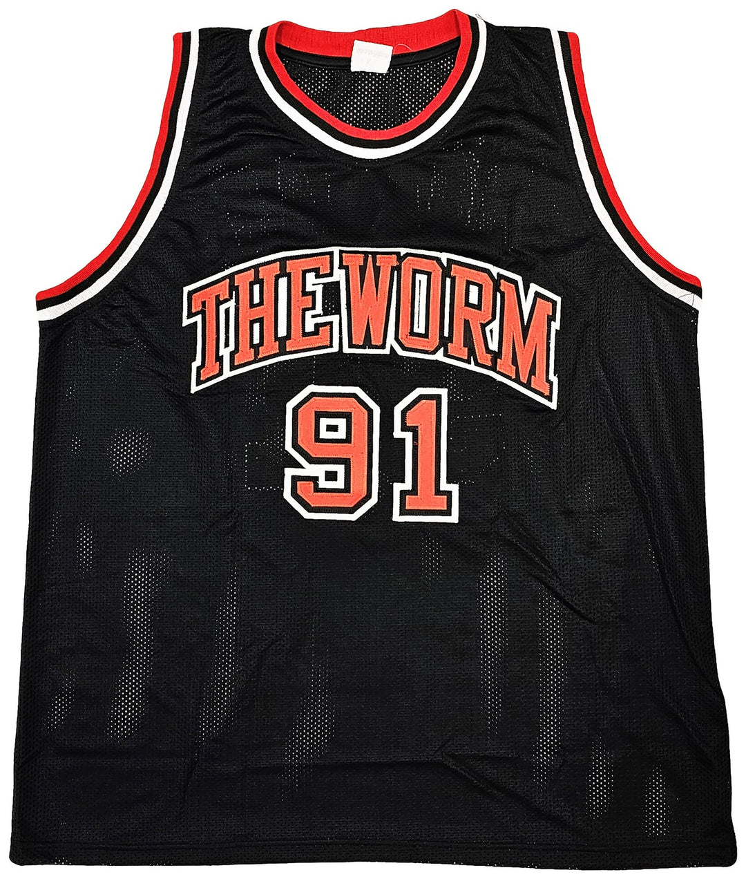 Chicago Bulls Dennis Rodman Autographed Signed Black Jersey JSA