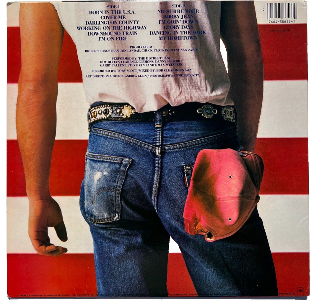 BRUCE SPRINGSTEEN SIGNED AUTOGRAPHED BORN IN THE USA VINYL ALBUM RECORD PSA/DNA