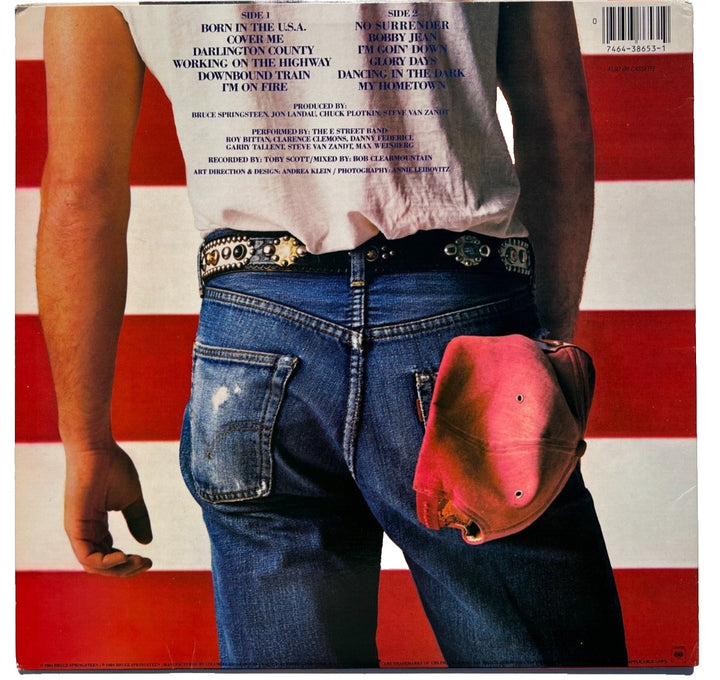 BRUCE SPRINGSTEEN SIGNED AUTOGRAPHED BORN IN THE USA VINYL ALBUM RECORD PSA/DNA