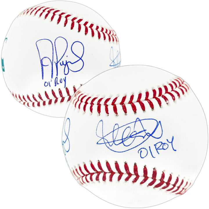 Ichiro Suzuki & Albert Pujols Signed MLB Baseball "01 ROY" IS Holo & Beckett Wit