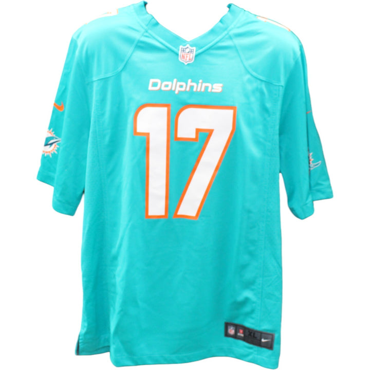 Jaylen Waddle Autographed Miami Dolphins Aqua Nike Jersey FAN 45792