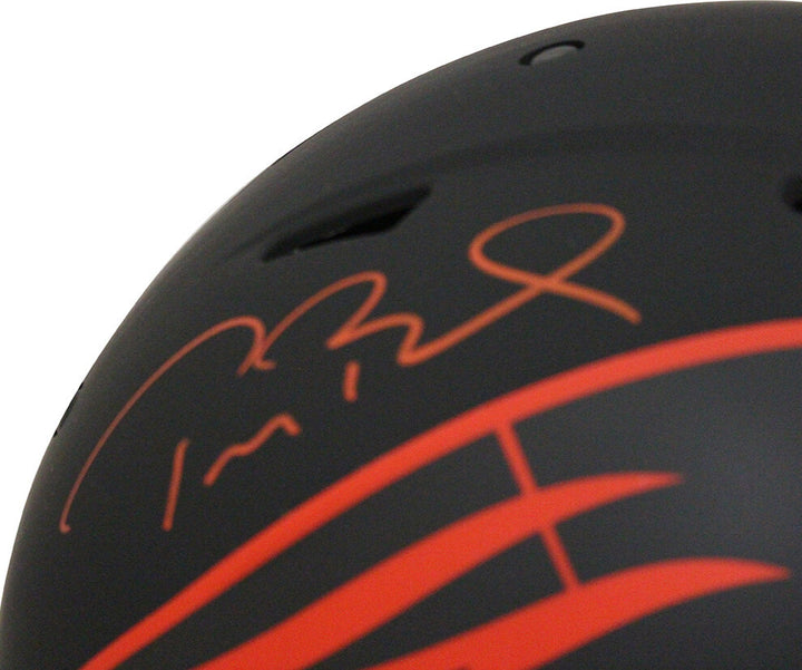 Tom Brady Signed New England Patriots Authentic Eclipse Speed Helmet FAN 31516