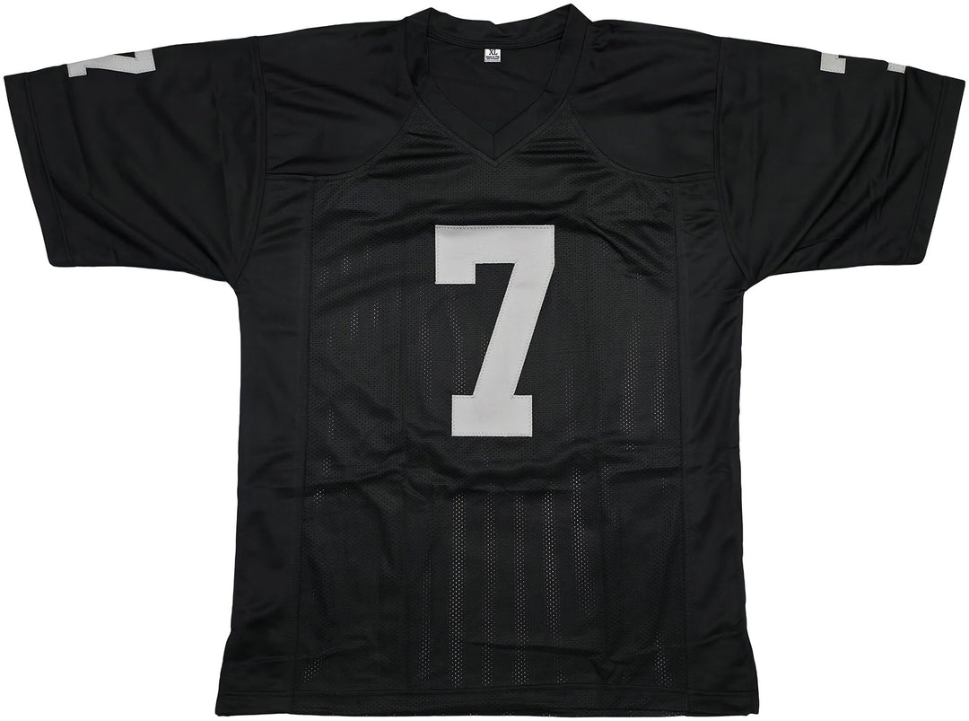 Las Vegas Raiders Geno Smith Signed Black Jersey Beckett Witness