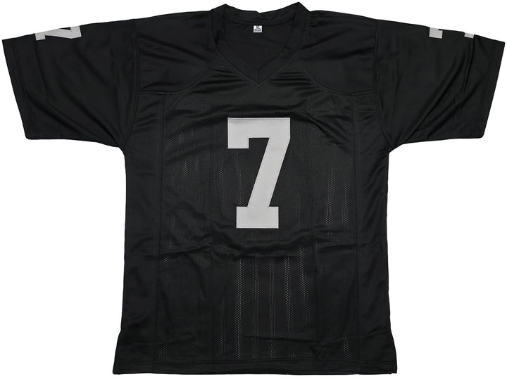 Las Vegas Raiders Geno Smith Signed Black Jersey Beckett Witness