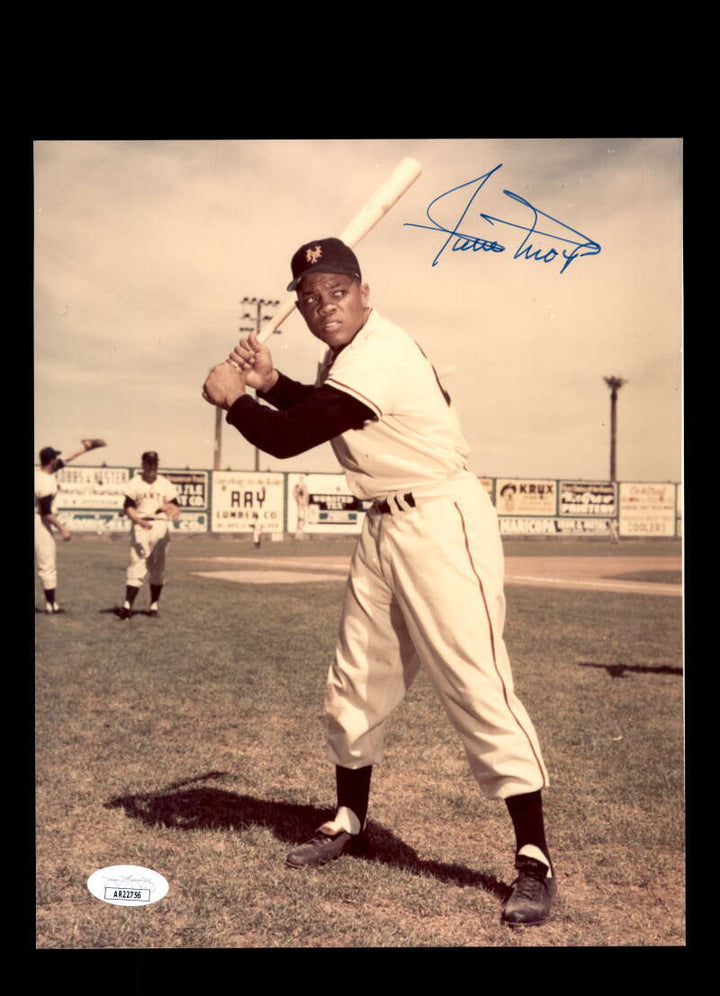Willie Mays JSA Cert Signed 8x10 Photo Autographed Giants