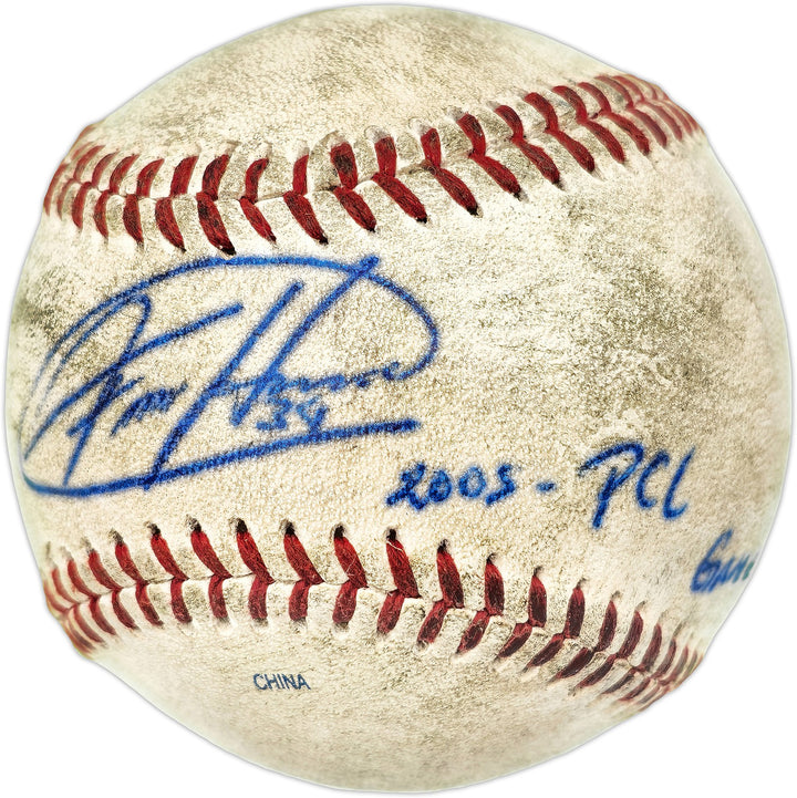 Felix Hernandez Auto Pacific Coast League Game Used Baseball "2005 PCL" PSA/DNA