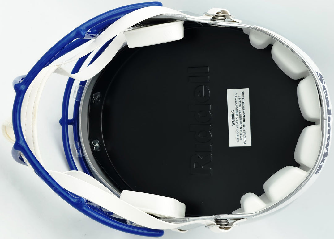 Nick Emmanwori Auto Seahawks Throwback Silver Full Size Speed Rep Helmet Beckett
