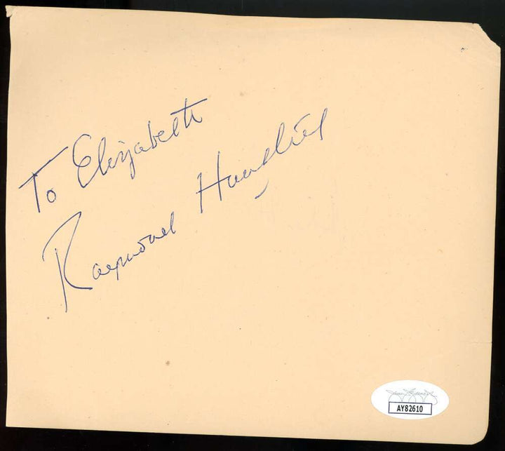 Rex Harrison JSA Coa Signed Album Page Autograph