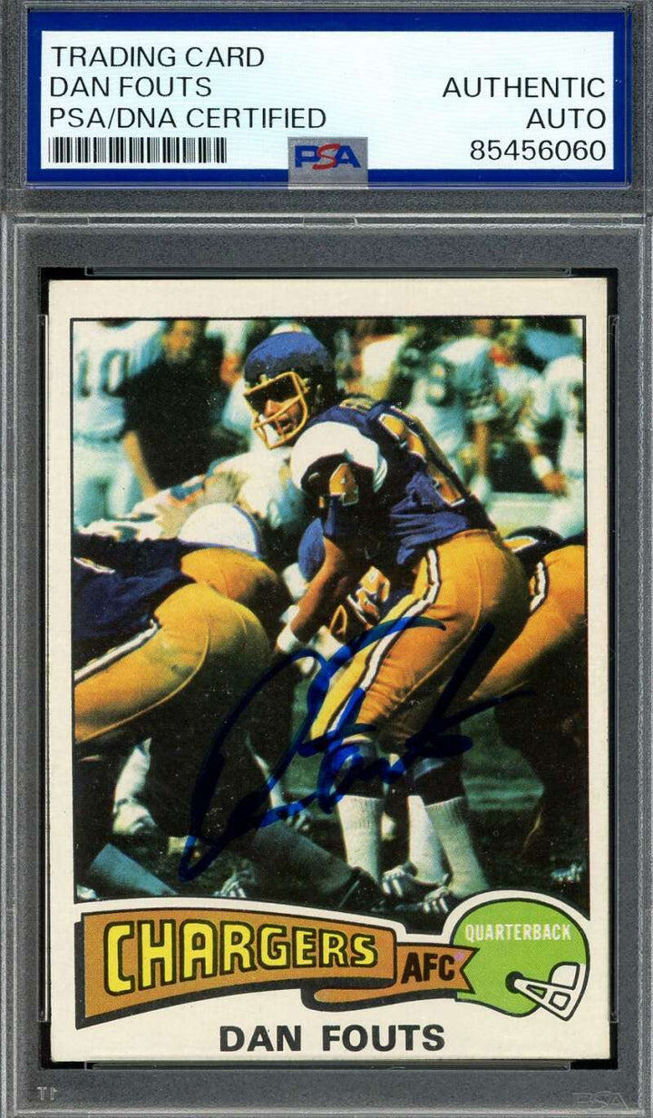 Dan Fouts PSA DNA Signed 1975 Topps Rookie Autograph