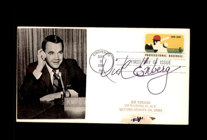Dick Enberg PSA DNA Signed FDC 1969 First Day Cover Cache Autograph
