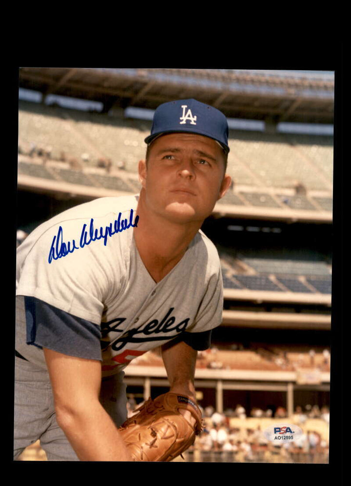 Don Drysdale PSA DNA Autograph 8x10 Photo Signed Dodgers