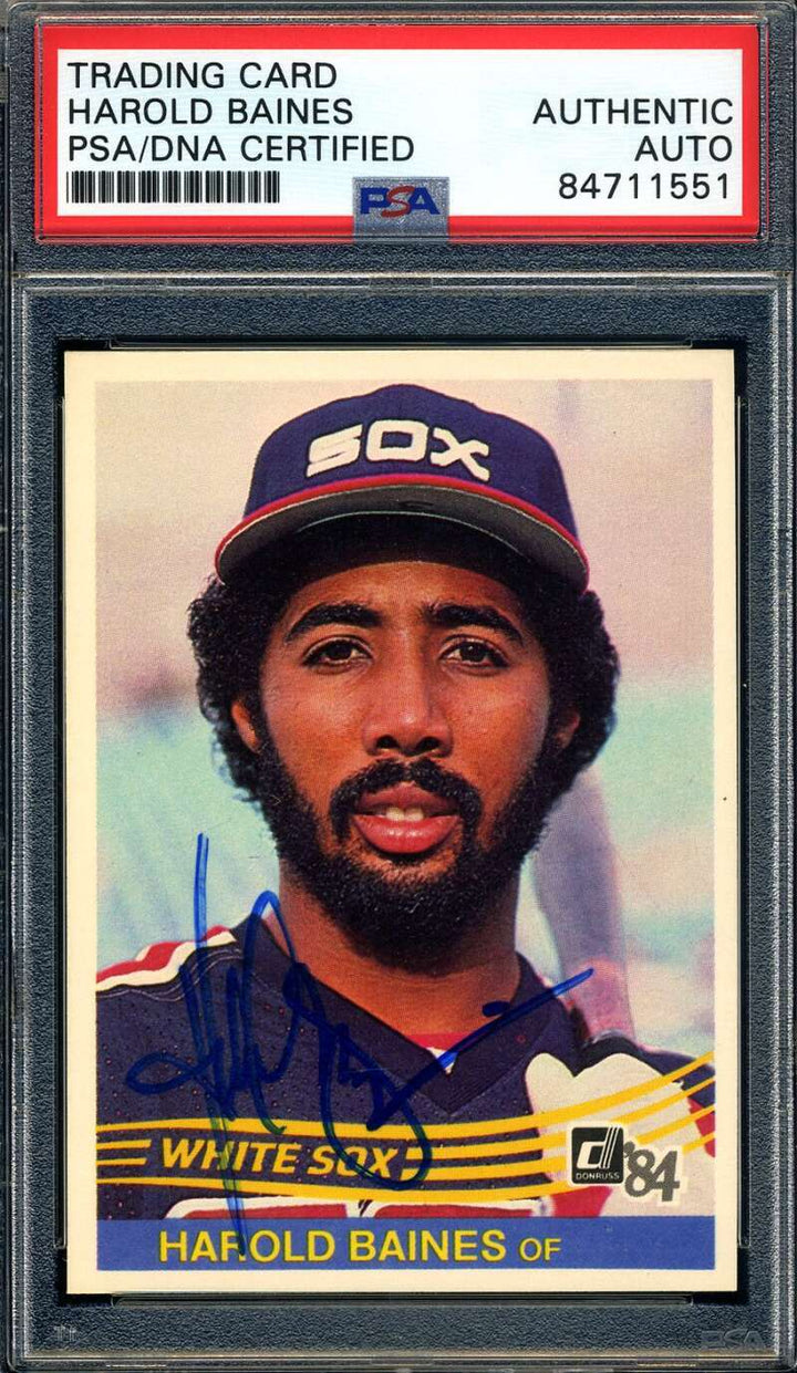 Harold Baines PSA DNA Signed 1984 Donruss Autograph