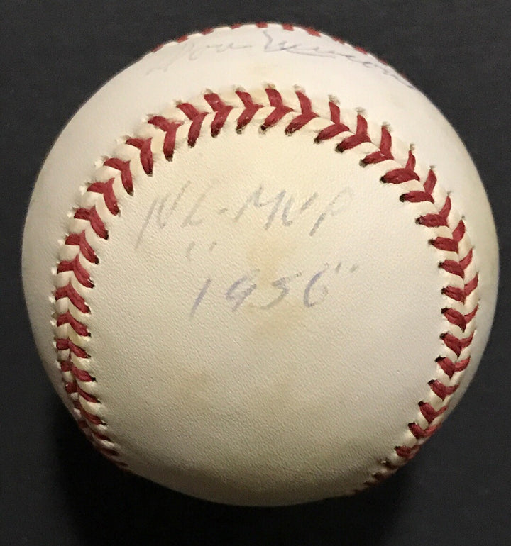 Don Newcombe Signed Official NL Stat Baseball Auto Dodgers MVP ROY #36 PSA COA