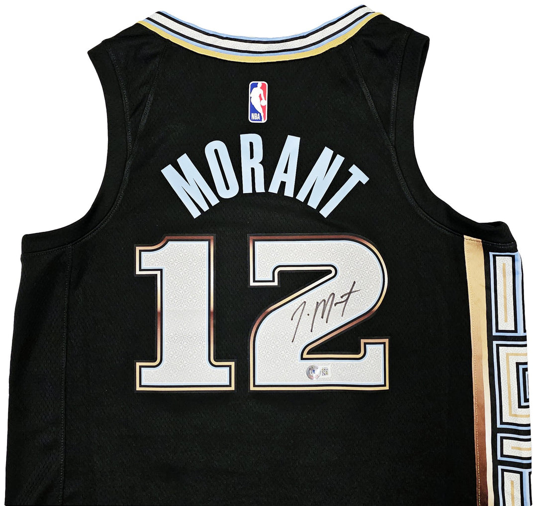 Grizzlies Ja Morant Auto Black Nike City Edition Swingman Jersey Size 48 Beckett