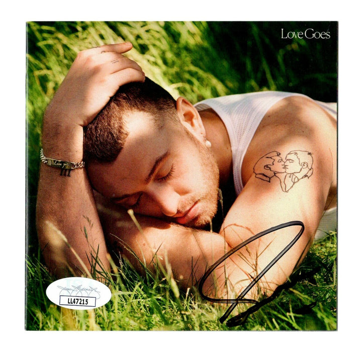 Sam Smith Hand Signed "Love Goes" CD Booklet JSA COA Autograph Diamonds Stranger