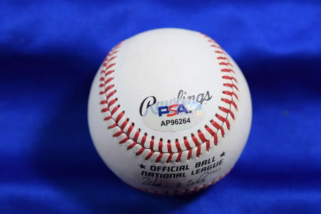 Ernie Banks PSA DNA Signed National League ONL Autograph Baseball Cubs