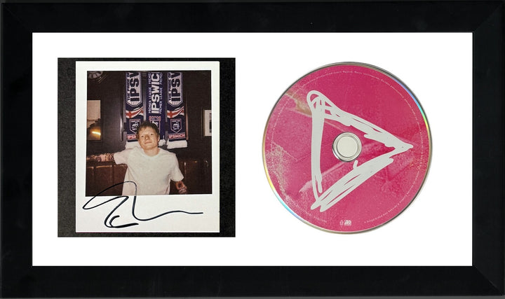 Ed Sheeran signed 2025 Play Indie Polaroid 3.5x4.25 Auto Framed-Booklet/CD- COA