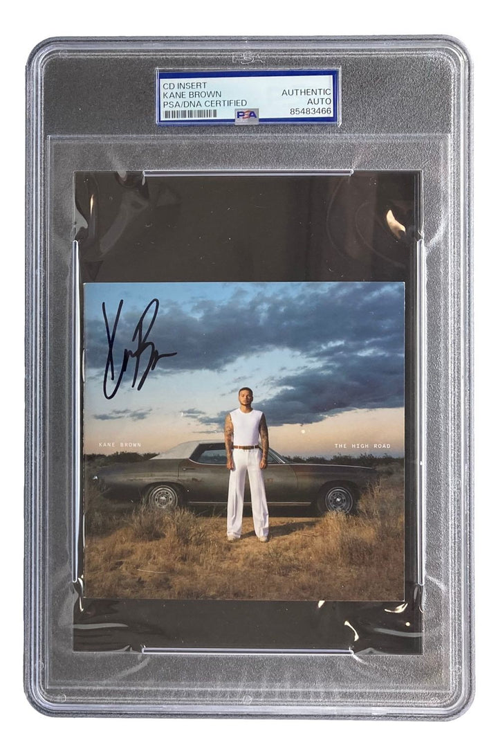Kane Brown Signed Slabbed The High Road CD Booklet PSA
