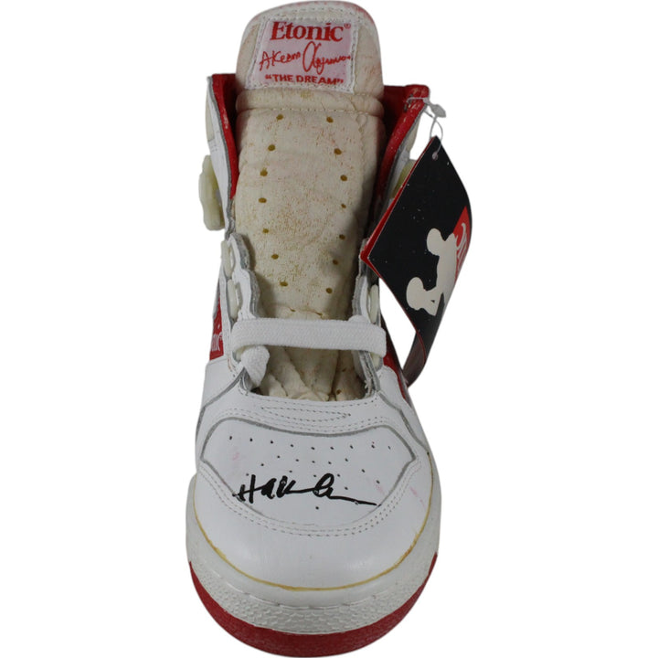 Hakeem Olajuwon Signed Houston Rockets Etonic Black Sz 9 L Shoe Beckett 49269