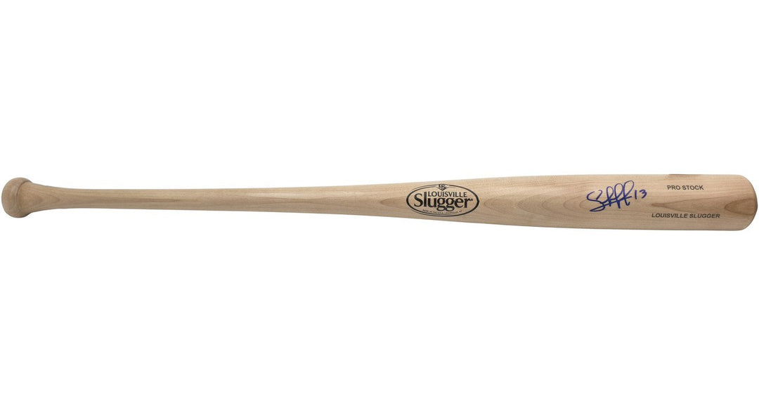Salvador Perez Signed Blonde L Slugger Pro Stock Baseball Bat Royals Beckett Wit