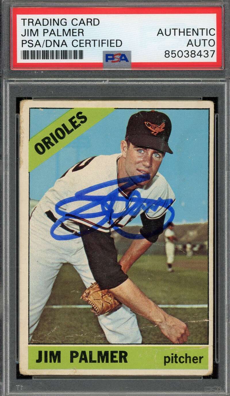 Jim Palmer PSA DNA Signed 1966 Topps Rookie Autographed