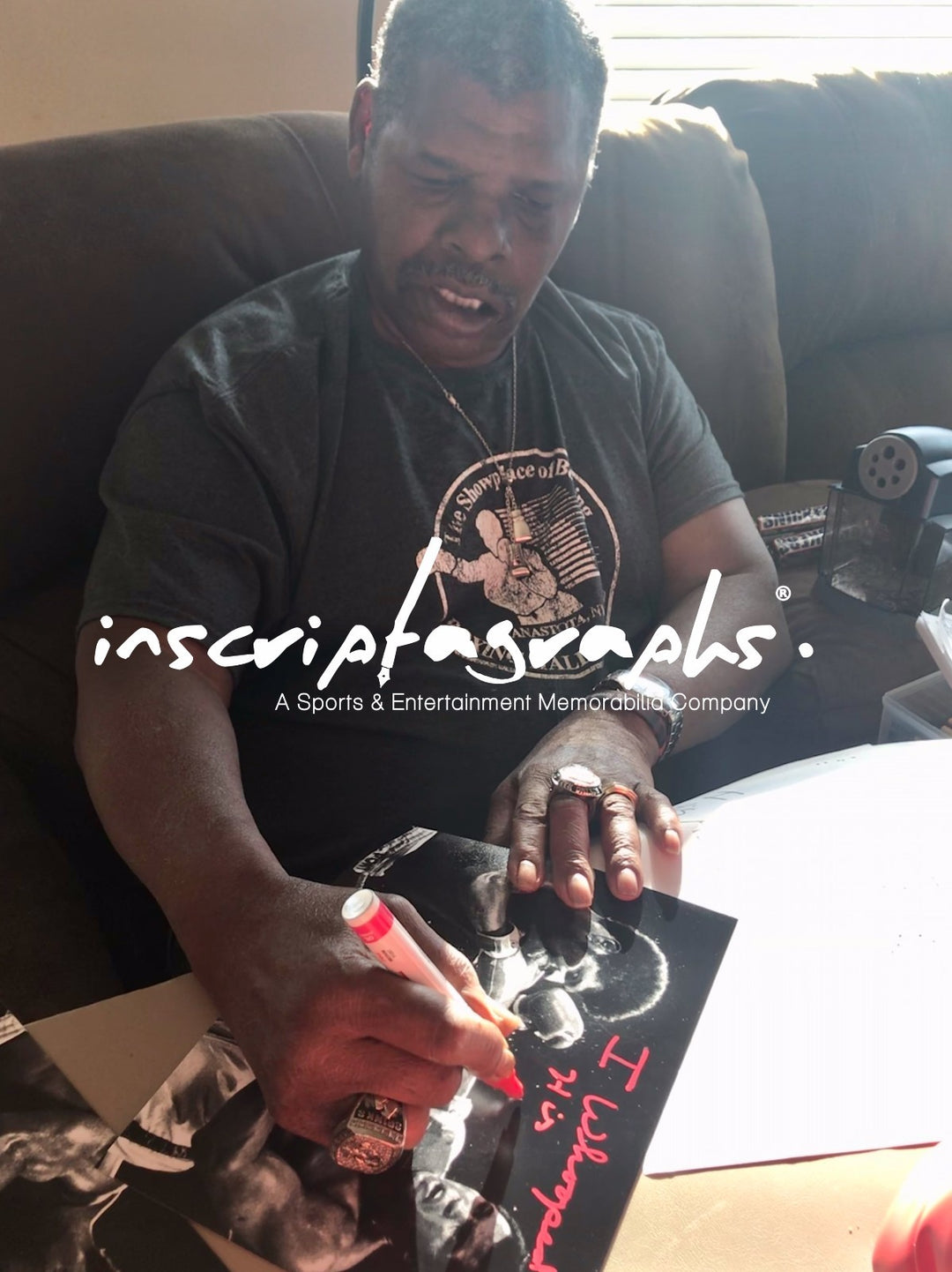 Leon Spinks Signed 8x10 Inscribed "Whooped Ali" COA Michael 8x Muhammad
