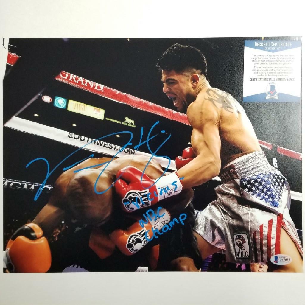 Victor Ortiz signed 11x14 Photo "Vicious WBC Champ" Autograph ~ Beckett BAS COA