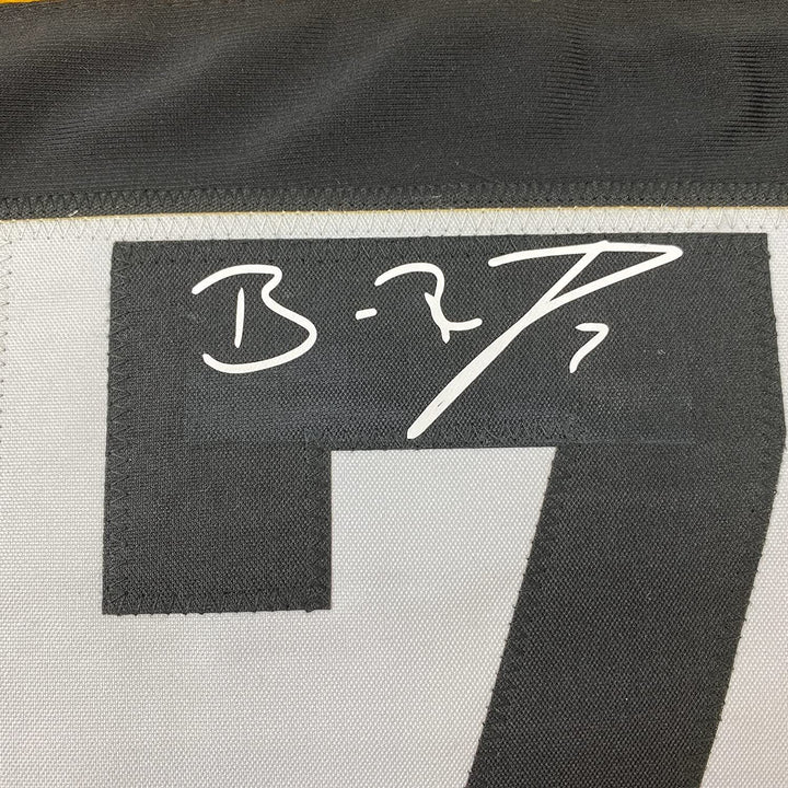 Framed Facsimile Autographed Ben Roethlisberger 33x42 Reprint Laser Auto Jersey
