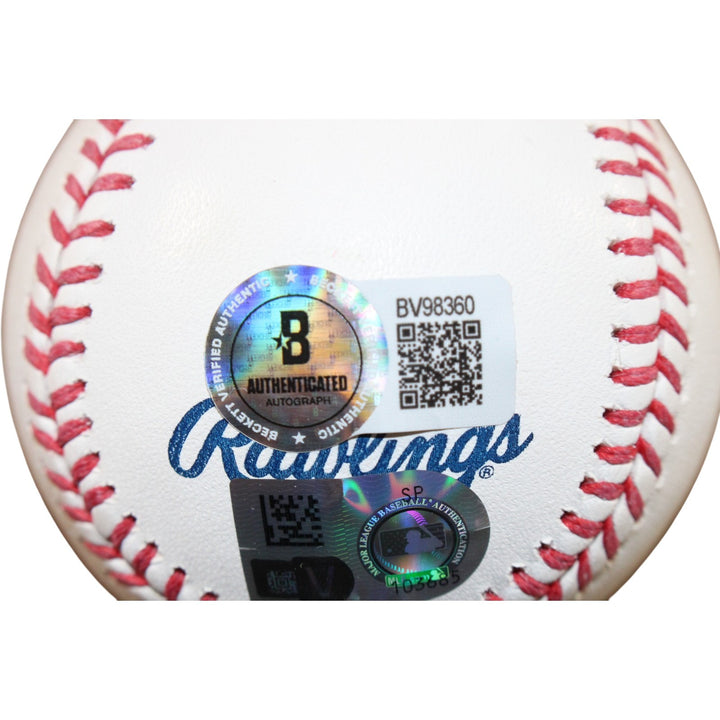 Randy Johnson Autographed/Signed Arizona Diamondbacks OML Baseball Beckett 56298