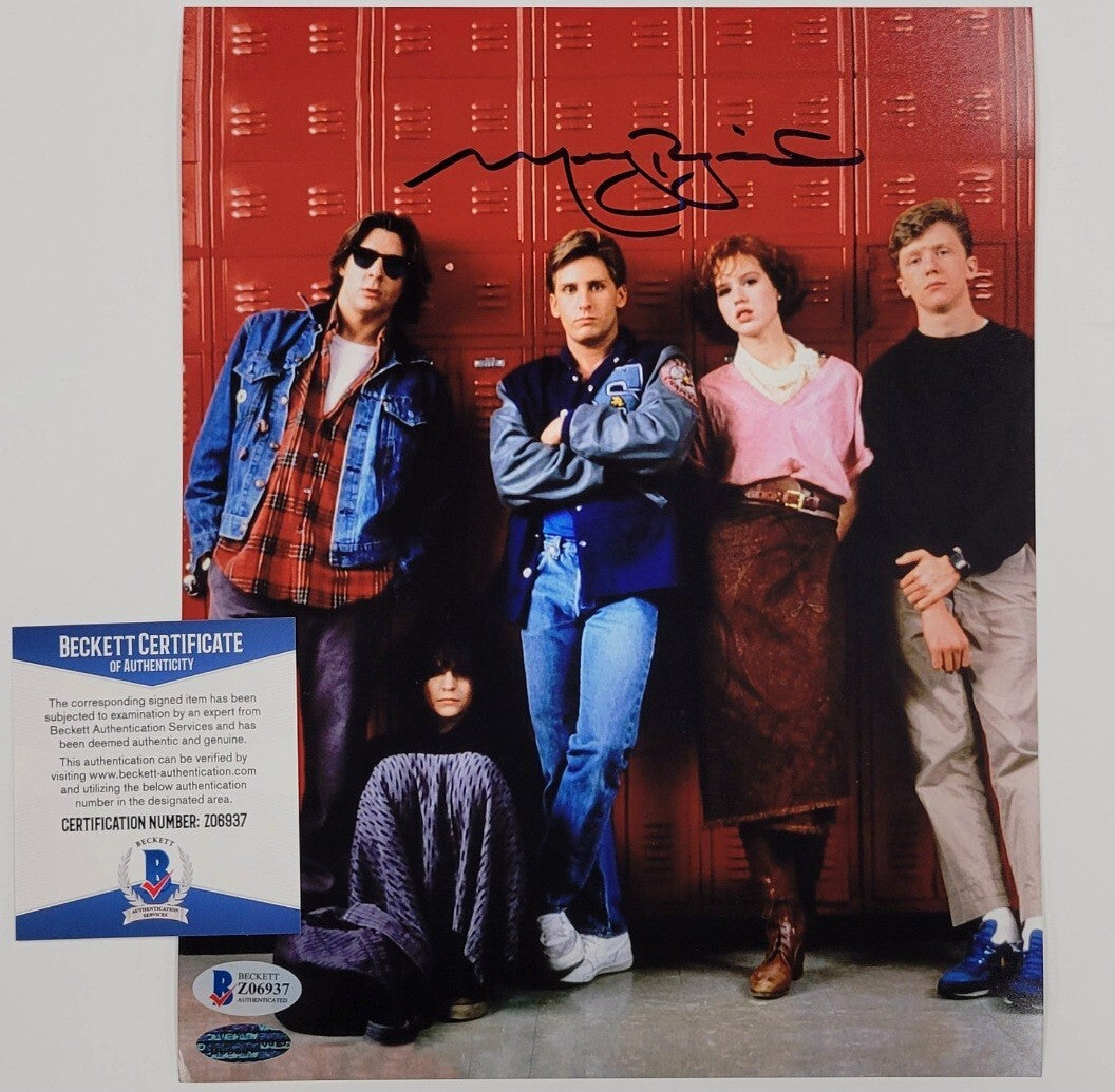 Molly Ringwald signed 8x10 Photo #2 Breakfast Club Autograph ~ Beckett BAS COA