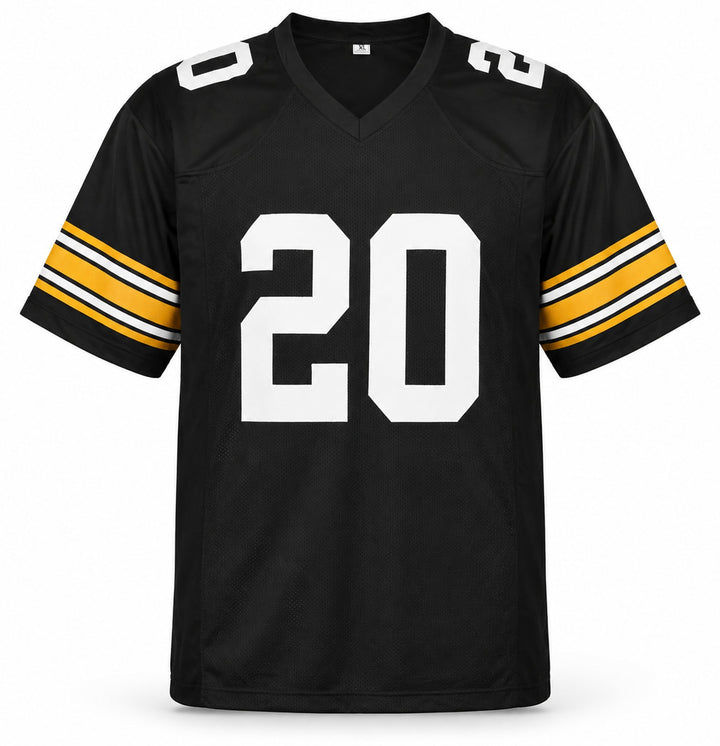 Pittsburgh Steelers Rocky Bleier Signed Black Jersey "4x SB Champs" Beckett Wit