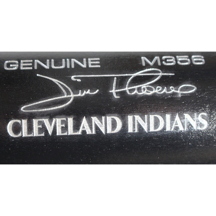 Jim Thome Autographed Cleveland Indians LS Game Model Bat 612 HR Beckett 50160