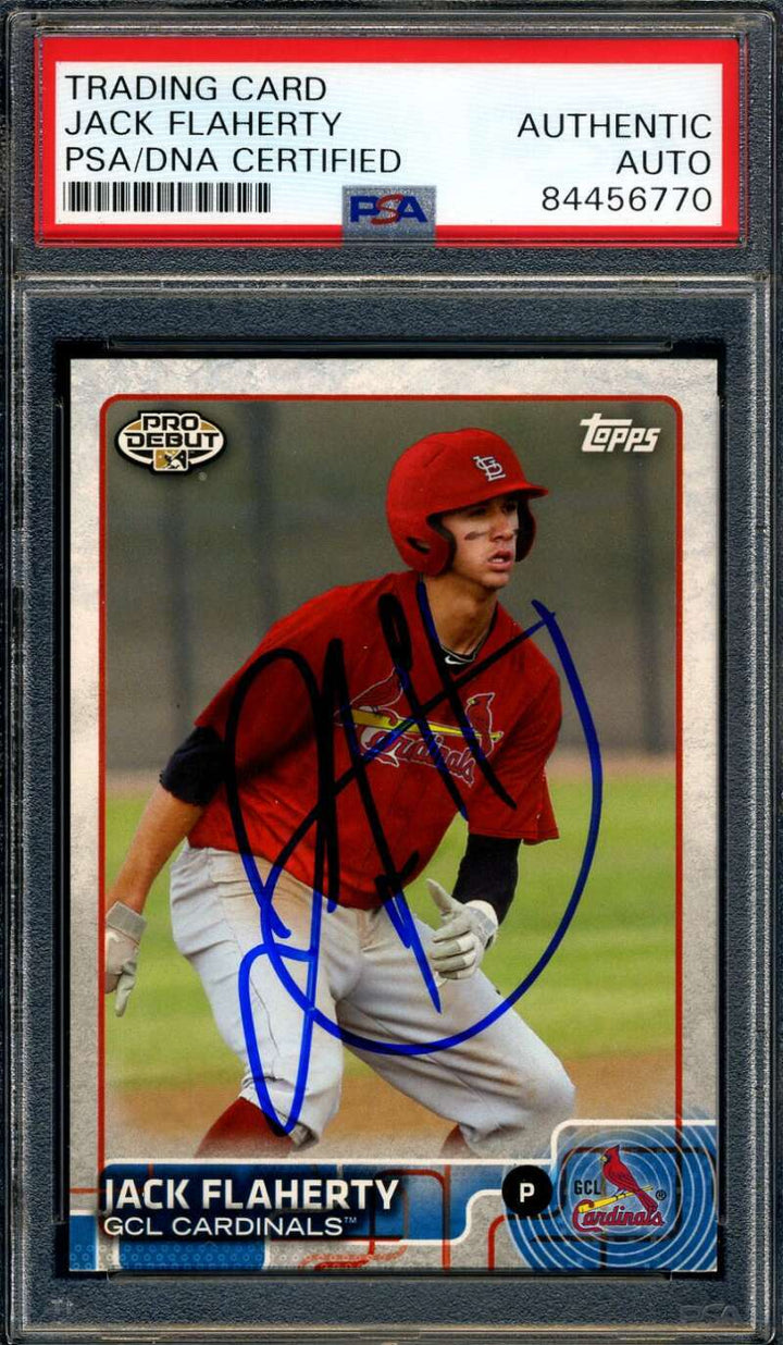 Jack Flaherty PSA DNA Signed 2015 Topps Rookie Autograph