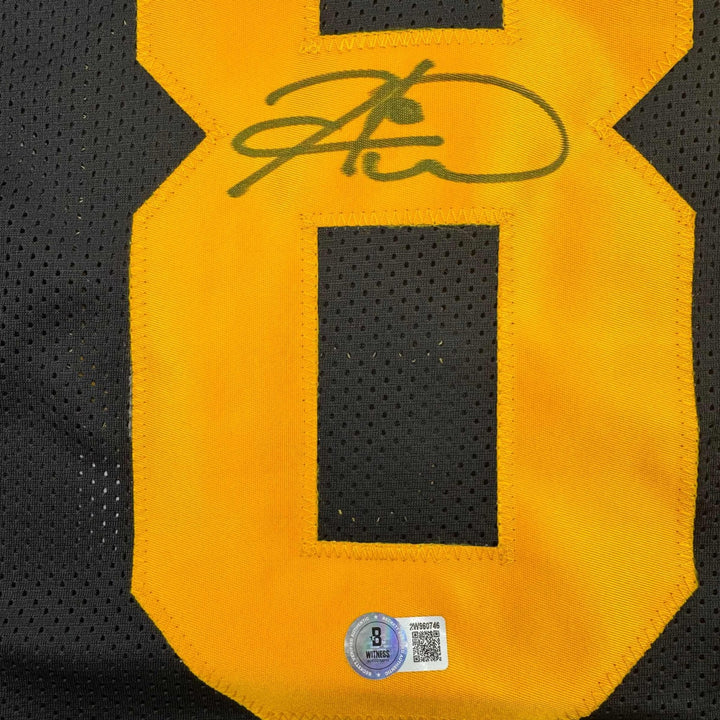 Autographed/Signed Hines Ward Pittsburgh Color Rush Football Jersey JSA COA