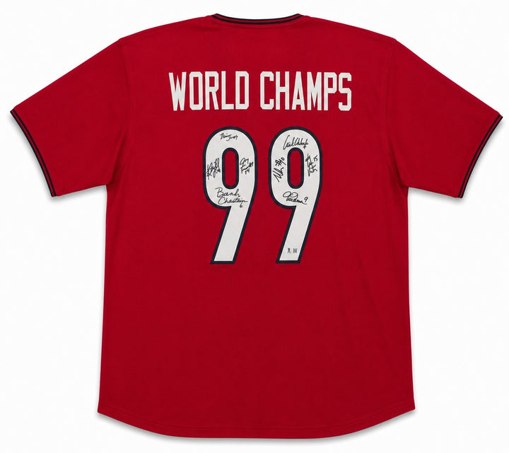 Team USA 1999 Women's World Cup Champions Signed Black Jersey With 8 Sigs Hamm