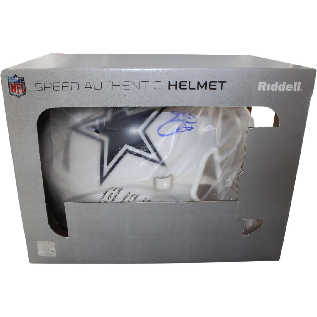 Emmitt Smith Signed Dallas Cowboys Authentic 2022 ALT Helmet Beckett WIT 57520
