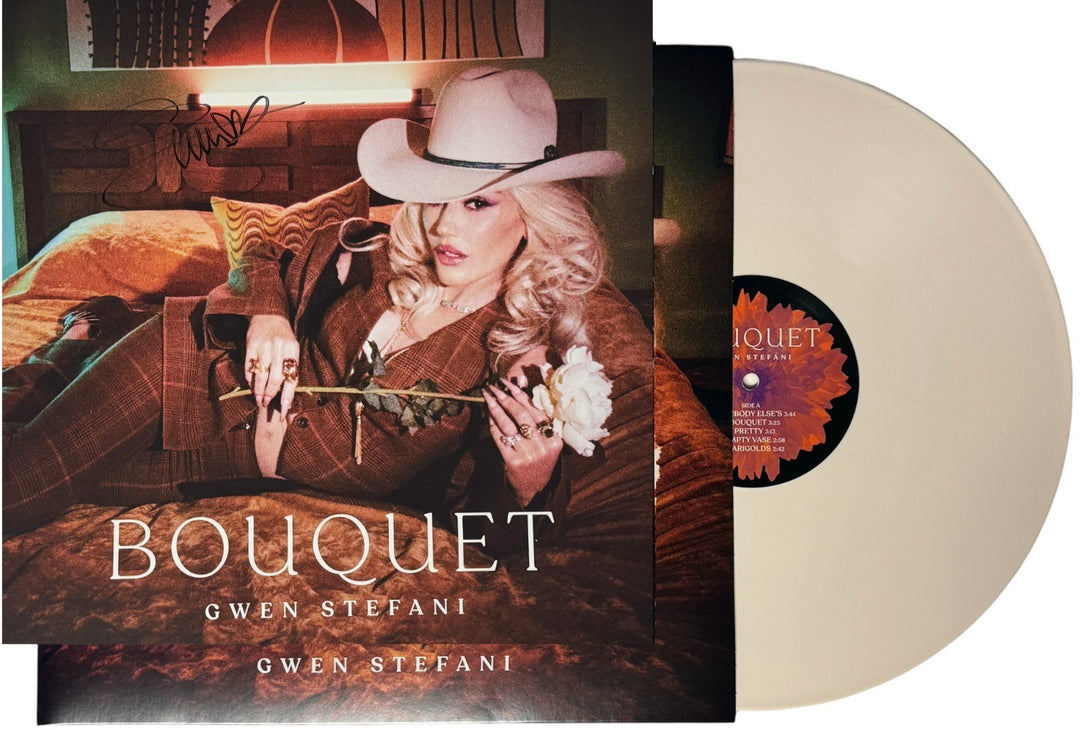 Gwen Stefani signed 2024 Bouquet 11.5x11.5 Art Card/Album Cover/LP/Vinyl - COA