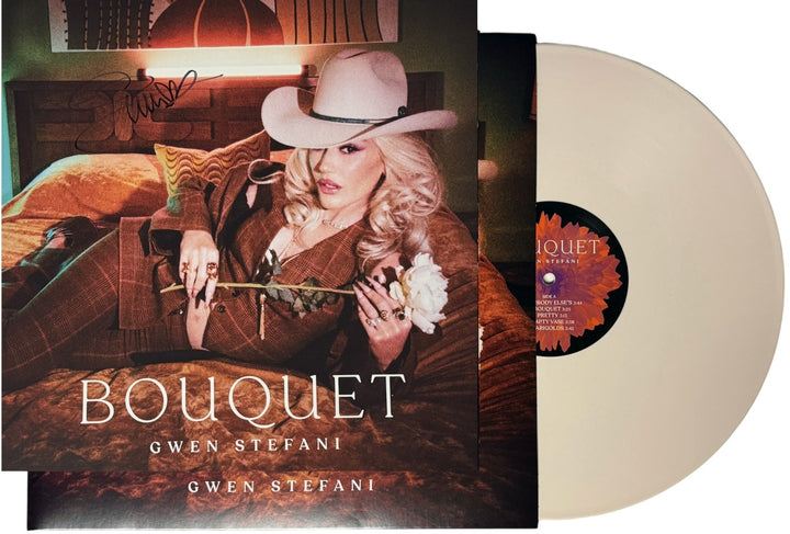 Gwen Stefani signed 2024 Bouquet 11.5x11.5 Art Card/Album Cover/LP/Vinyl - COA