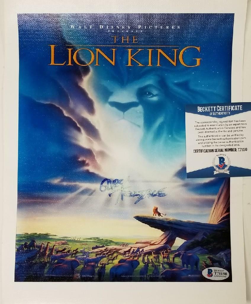 Gary Trousdale signed Disney Lion King 8x10 Canvas Photo Autograph SEE PIC~ BAS