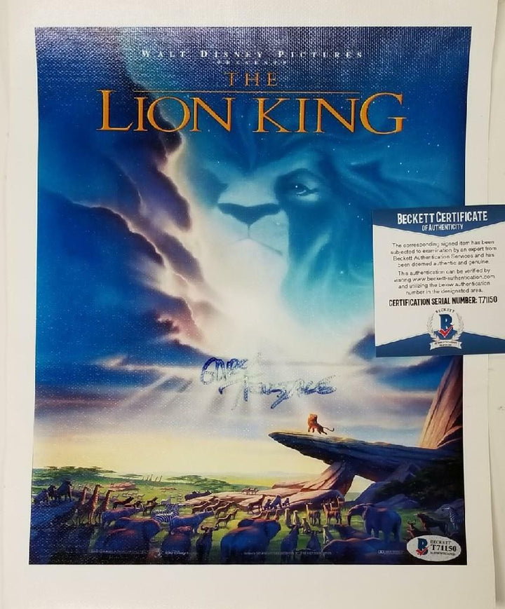 Gary Trousdale signed Disney Lion King 8x10 Canvas Photo Autograph SEE PIC~ BAS