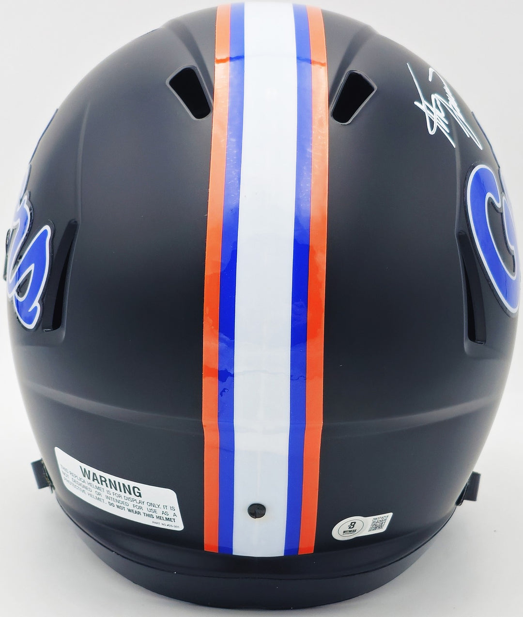 Steve Spurrier Auto Florida Gators Black 2023 Alternate FS Replica Helmet BAS