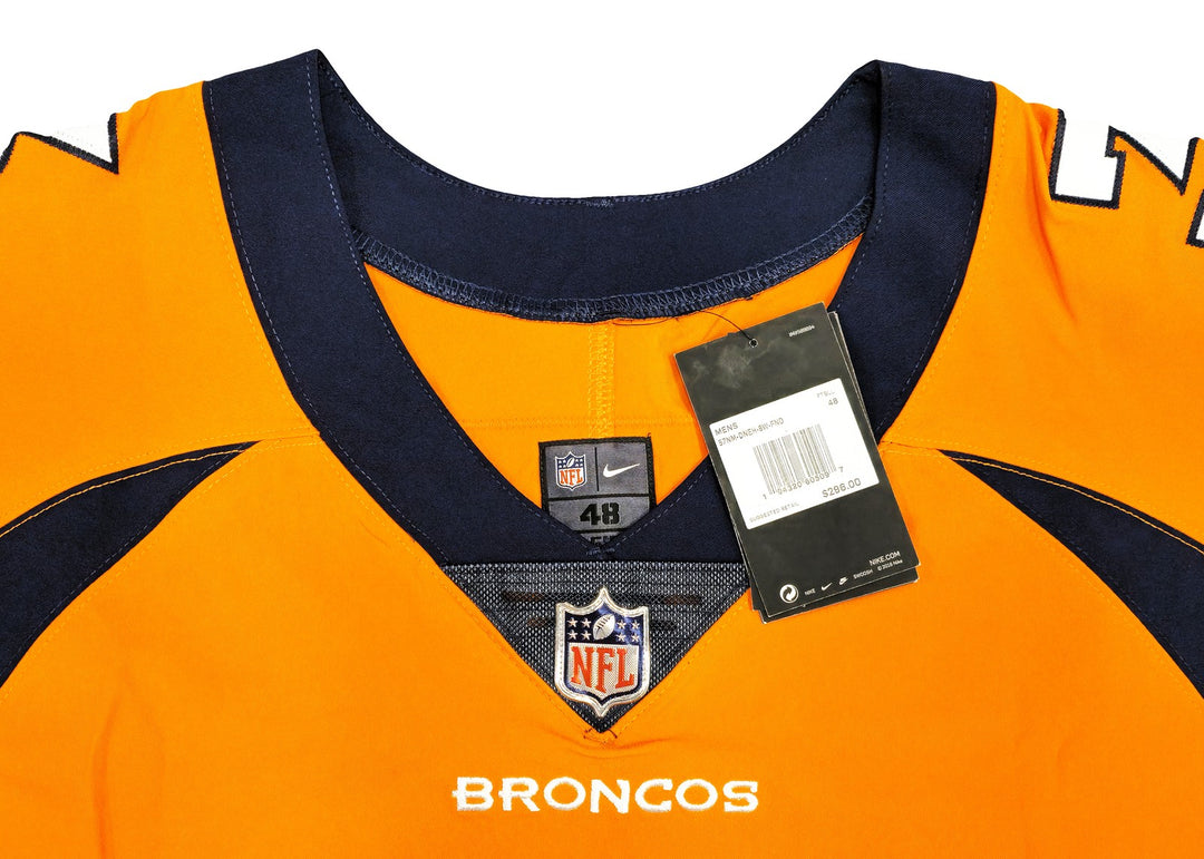 Broncos Russell Wilson Signed Orange Nike Elite Jersey Size 48 Fanatics Holo