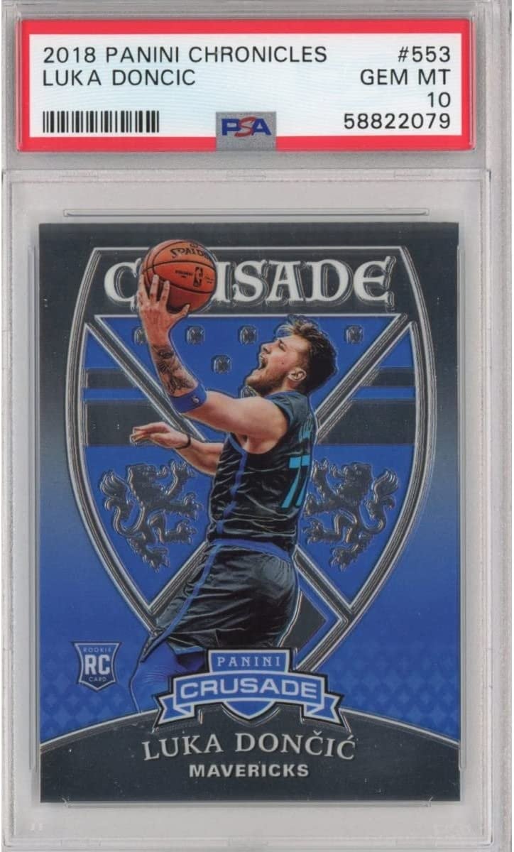 Graded 2018-19 Panini Chronicles Luka Doncic #553 Crusade Rookie RC C
